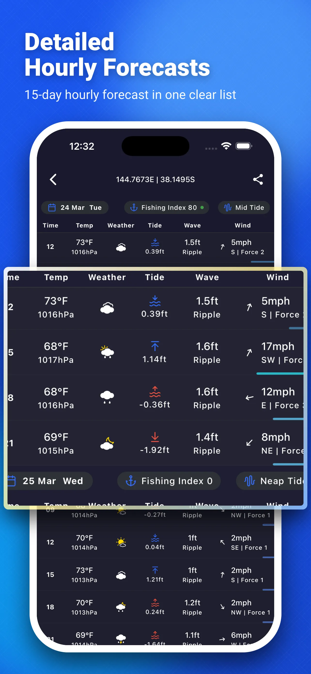 SunnyFish fishing log and catch record screenshot